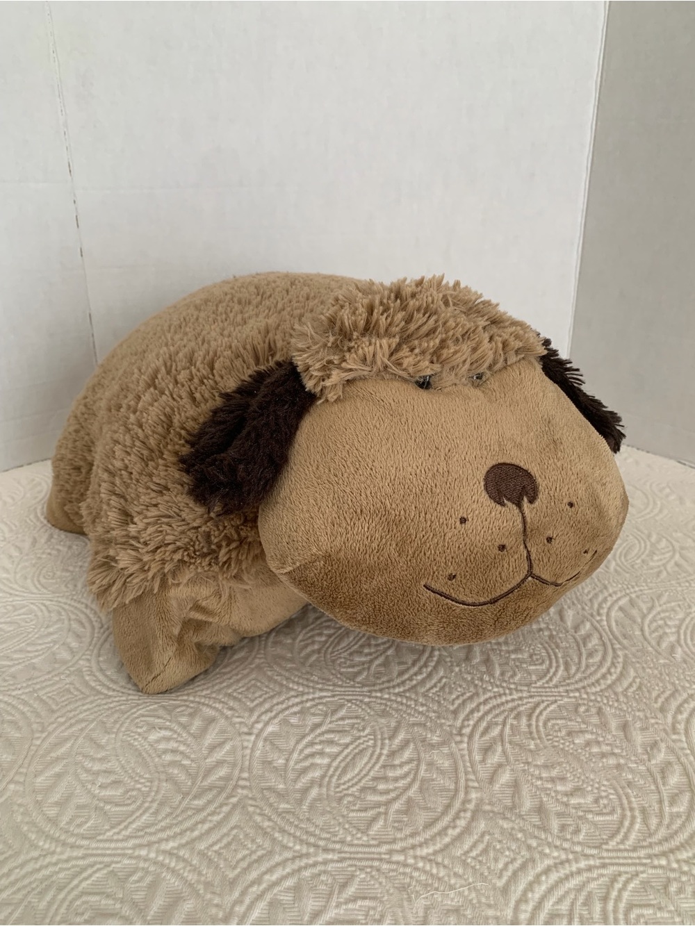 Pillow Pets Dog Stuffed Animal & Pillow All in One Cute Brown Plush Boys Girls
